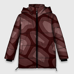 Куртка зимняя женская Кофейный камуфляж, цвет: 3D-черный