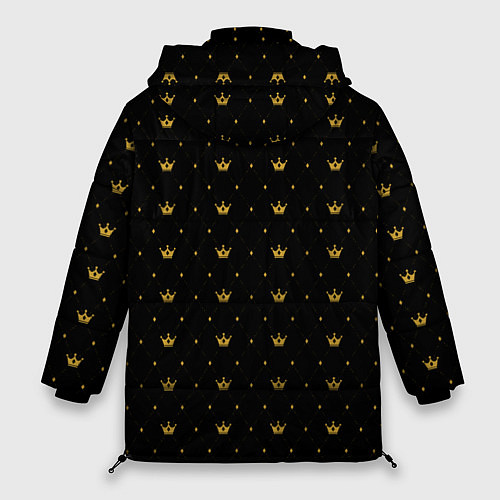 Женская зимняя куртка Королевский паттерн - Дарья / 3D-Светло-серый – фото 2