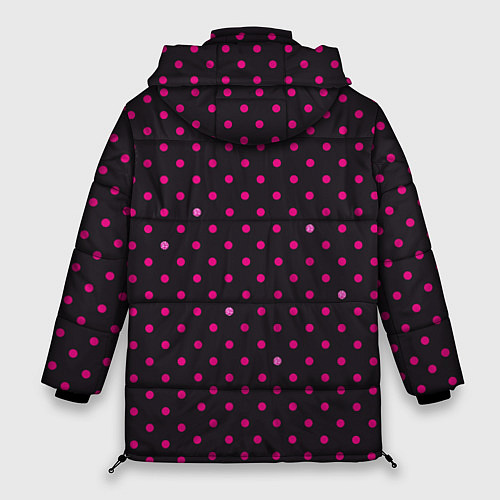 Женская зимняя куртка Барби горошек / 3D-Красный – фото 2