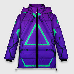 Куртка зимняя женская Твой стиль геометрия 1, цвет: 3D-черный