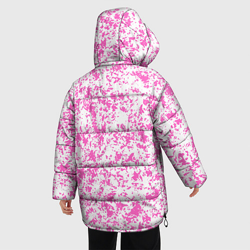 Женская зимняя куртка Паттерн розовый / 3D-Светло-серый – фото 4