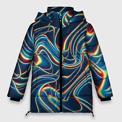 Женская зимняя куртка Abstract waves