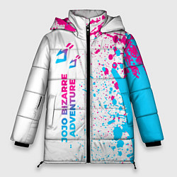 Женская зимняя куртка JoJo Bizarre Adventure neon gradient style: по-вер