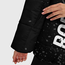 Куртка зимняя женская Roblox glitch на темном фоне: по-вертикали, цвет: 3D-черный — фото 2