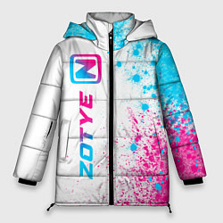 Женская зимняя куртка Zotye neon gradient style: по-вертикали