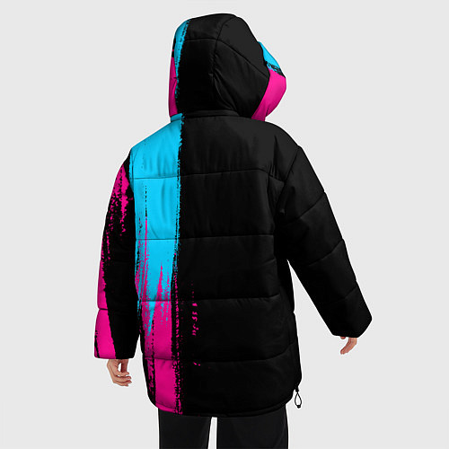 Женская зимняя куртка Nirvana - neon gradient: по-вертикали / 3D-Черный – фото 4