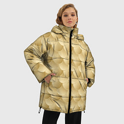 Куртка зимняя женская Золотая чешуя, цвет: 3D-светло-серый — фото 2