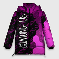 Куртка зимняя женская Among Us pro gaming: по-вертикали, цвет: 3D-черный
