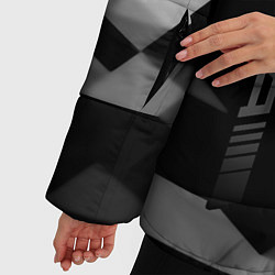 Куртка зимняя женская Bmw sport geometry, цвет: 3D-черный — фото 2