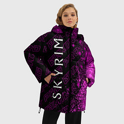 Куртка зимняя женская Skyrim pro gaming: по-вертикали, цвет: 3D-черный — фото 2