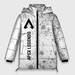 Женская зимняя куртка Apex Legends glitch на светлом фоне: по-вертикали