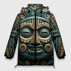 Женская зимняя куртка Орнамент в стиле индейцев майя
