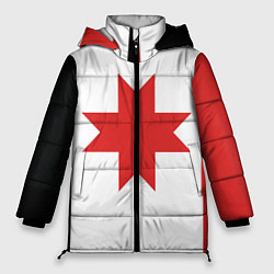 Куртка зимняя женская Флаг Удмуртии, цвет: 3D-черный