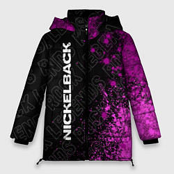 Женская зимняя куртка Nickelback rock legends по-вертикали