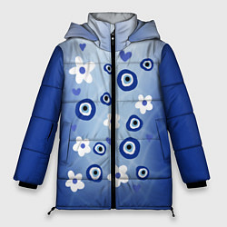 Куртка зимняя женская Незабудка, цвет: 3D-черный