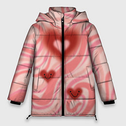 Куртка зимняя женская Моя странная любовь, цвет: 3D-черный