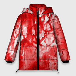 Женская зимняя куртка Кровь на белом