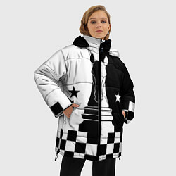 Куртка зимняя женская Шахматный конь, цвет: 3D-красный — фото 2