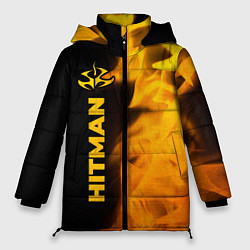 Куртка зимняя женская Hitman - gold gradient по-вертикали, цвет: 3D-черный