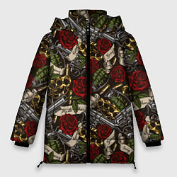 Куртка зимняя женская Гангстер, цвет: 3D-черный