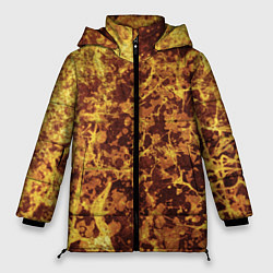 Куртка зимняя женская Абстракция - желтый антрацит, цвет: 3D-светло-серый