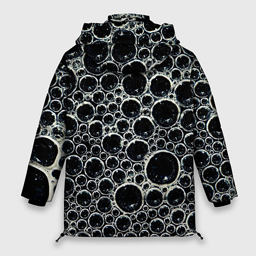 Женская зимняя куртка Пузыри и отражение / 3D-Светло-серый – фото 2