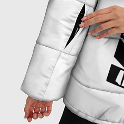 Куртка зимняя женская Kudo черно-белое, цвет: 3D-светло-серый — фото 2