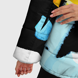Куртка зимняя женская Абстрактная композиция, цвет: 3D-черный — фото 2