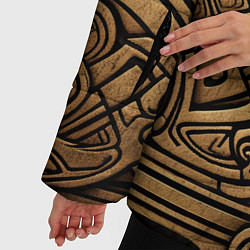 Куртка зимняя женская Орнамент в стиле викингов, цвет: 3D-светло-серый — фото 2