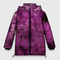 Куртка зимняя женская Абстракция - гранат умбалит, цвет: 3D-черный