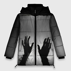 Женская зимняя куртка Руки зомби в ночном тумане