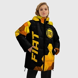Куртка зимняя женская Fiat - gold gradient вертикально, цвет: 3D-черный — фото 2