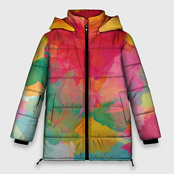 Куртка зимняя женская Спектр акварели, цвет: 3D-светло-серый