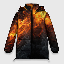 Женская зимняя куртка Огонь и дым