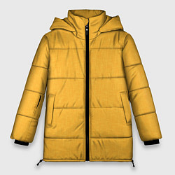 Куртка зимняя женская Жёлтый однотонный текстура, цвет: 3D-светло-серый