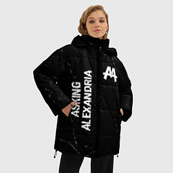 Куртка зимняя женская Asking Alexandria Glitch, цвет: 3D-черный — фото 2
