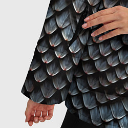 Куртка зимняя женская Паттерн чешуя дракона, цвет: 3D-черный — фото 2