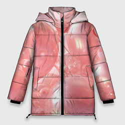 Куртка зимняя женская Розовые шары, цвет: 3D-светло-серый