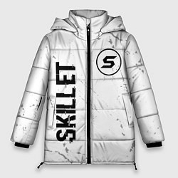 Женская зимняя куртка Skillet glitch на светлом фоне вертикально