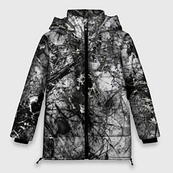 Куртка зимняя женская Белый лес камуфляж, цвет: 3D-черный