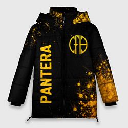 Женская зимняя куртка Pantera - gold gradient вертикально