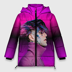 Женская зимняя куртка Lil Peep фиолетовый лук