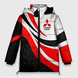 Куртка зимняя женская Evo racer mitsubishi - uniform, цвет: 3D-черный