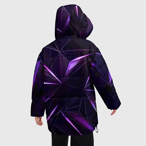 Женская зимняя куртка Фиолетовый хрусталь / 3D-Черный – фото 4