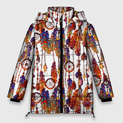 Женская зимняя куртка Ловцы снов этническое искусство