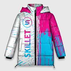 Женская зимняя куртка Skillet neon gradient style по-вертикали
