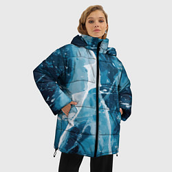 Куртка зимняя женская Холодная эстетика, цвет: 3D-черный — фото 2