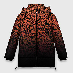 Женская зимняя куртка Оранжево-розовый пятнистый