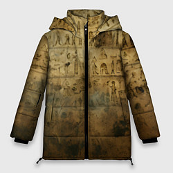 Куртка зимняя женская Древний папирус, цвет: 3D-черный