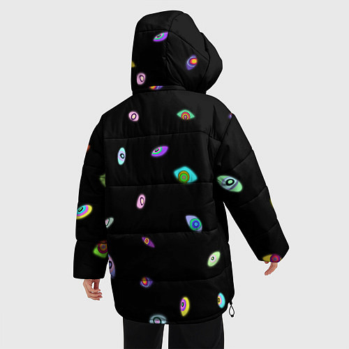 Женская зимняя куртка Kaufmo Abstracted The Amazing Digital Circus / 3D-Черный – фото 4